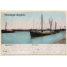 Karlsruhe / Germany: Rheinhafen - Schiffe (Vintage PC 1904)