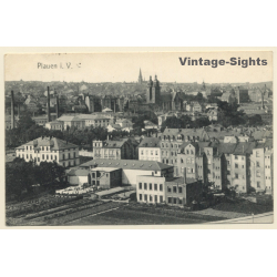 Plauen im Vogtland: Total View - Church (Vintage PC 1908)