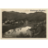 Trebinje - Gradina / Bosnia & Herzegovina: Partial View - River (Vintage RPPC ~1910s/1920s)