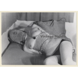Slim Maid In Chain Bondage / Full Face Mask - BDSM (2nd Gen. Photo 1960s)