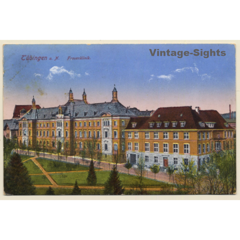 Tübingen am Neckar: Frauenklinik (Vintage PC 1927) Tübingen am Neckar: Frauenklinik (Vintage PC 1927)