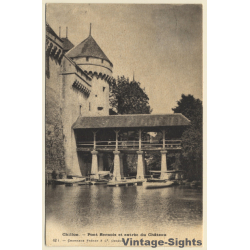 Waadt / Switzerland: Chateau Chillon (Vintage PC 1906)
