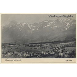 Wattenwil / Switzerland: Panorama View (Vintage PC 1910)