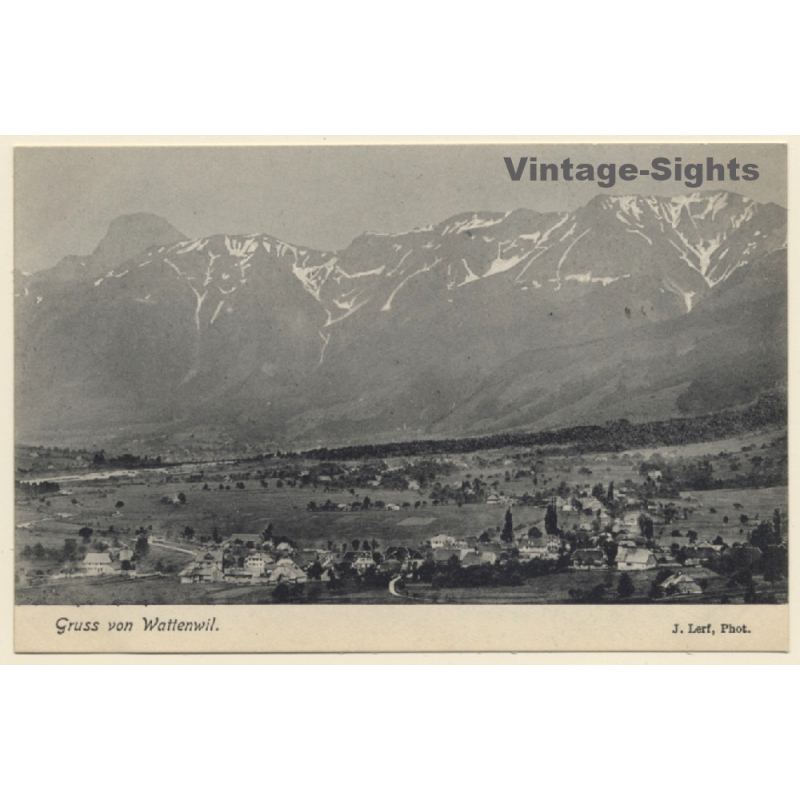 Wattenwil / Switzerland: Panorama View (Vintage PC 1910)