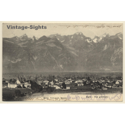 Aigle / Switzerland: Panorama View - Chateau (Vintage PC 1906)