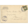 Rothenburg ob der Tauber: Partie an der alten Burg (Vintage PC 1904)