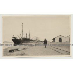 Steam Merchant: Ganda - Luanda / Angola (Vintage Photo B/W 1928)