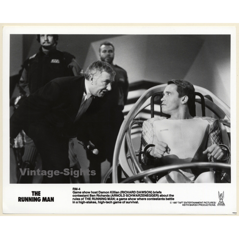 Arnold Schwarzenegger: Running Man *5 / Movie Still (Vintage Photo 1987)