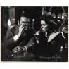 Ingrid Bergman & Man have a Drink (Vintage Press Photo 1960s)