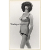 Erotic Study: Cheeky Semi Nude Pin-up Girl In Hot Lingerie*2 (Vintage Photo ~1950s/1960s)