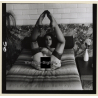 Erotic Study by Korenjak: Racy Darkhaired Semi Nude On Bed*10 (Vintage Contact Print 1970s/1980s)