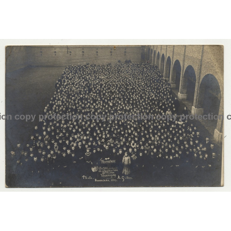 Roeselare - Rousselaere / Belgium: Kristene Vereeniging 1913 (Vintage Photo PC) Roeselare - Rousselaere / Belgium: Kristene Vereeniging 1913 (Vintage Photo PC)