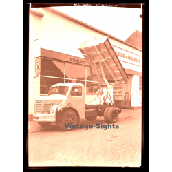 Berliet GLC 6 / Dump Truck - Lorry - Camion (Large Vintage Photo Negative ~1950s)