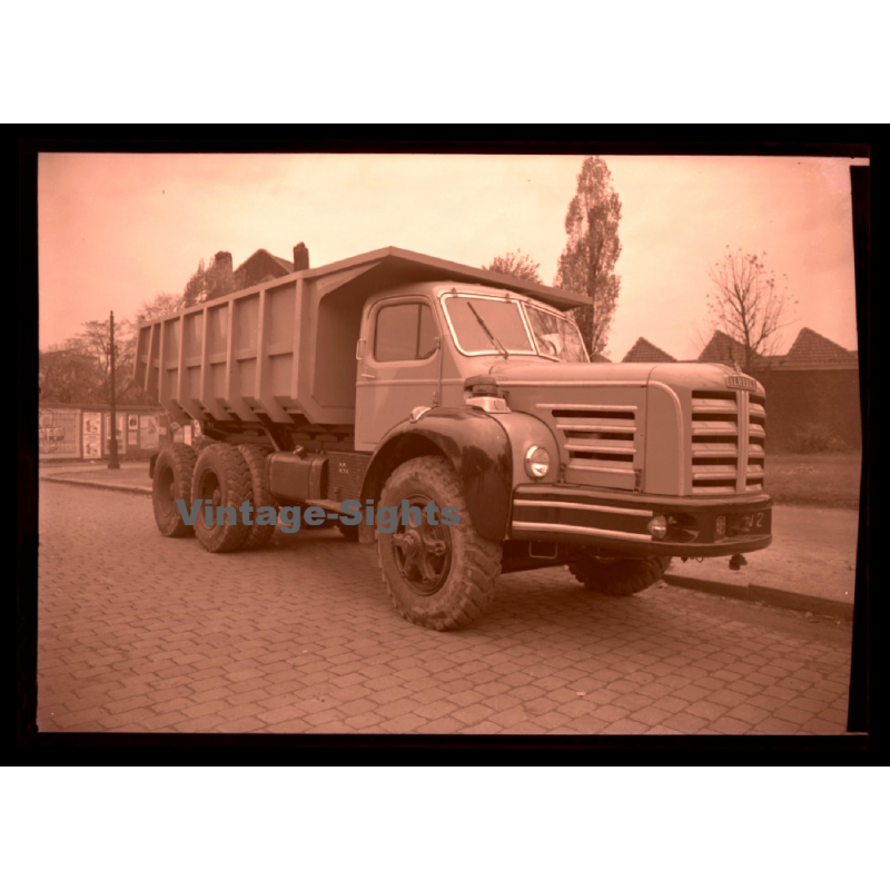 Berliet GBO / Dump Truck - Camion (Large Vintage Photo Negative ~1950s)