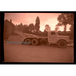 Bennes Marrel Tourcoing: Berliet Dump Truck - Camion (Large Vintage Photo Negative ~1950s)