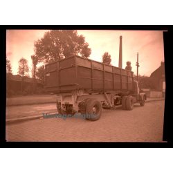 Bennes Marrel Tourcoing: Dump Truck - Camion (Large Vintage Photo Negative ~1950s)