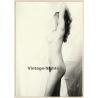 Erotic Study: Longhaired Nude Standing Sideways / Hairy Armpits (Vintage Photo GDR ~1980s)