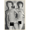 Erotic Study: 2 Slim Nude Females Posing Together (Vintage Photo GDR ~1980s)