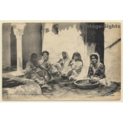 Blida / Algeria: Moorish Women In Patio / Ethnic (Vintage PC ~1910s)