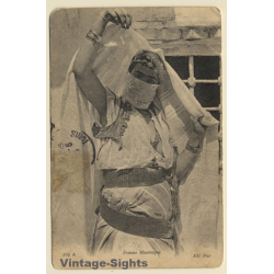Maghreb: Femme Mauresque - Veil / Ethnic (Vintage PC 1906)