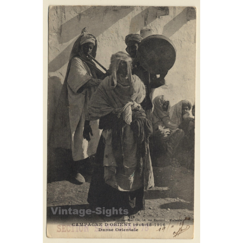 Maghreb: Campagne D'Orient 1914-16 / Danse Orientale (Vintage PC 1916) Maghreb: Campagne D'Orient 1914-16 / Danse Orientale (Vintage PC 1916)
