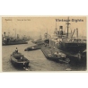 Hamburg Hafen: Dampfschiff Ehrenfels  (Vintage PC 1913)