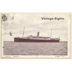 Ocean Liner SS R.M.S.P. Orbita (Vintage PC 1923)