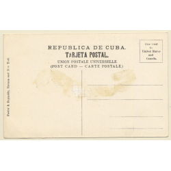 Cuba: Wreck Of The USS Maine, Havana Harbor (Vintage PC 1900s/1910s)