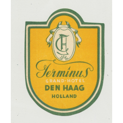 Grand-Hotel Terminus - Den Haag / Holland (Vintage Luggae Label)