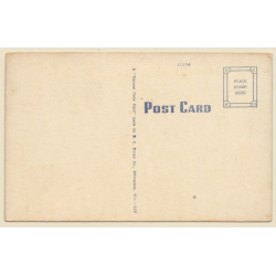 Rodeo: Bronco Busting / Cowboy (Vintage Linen PC ~1950s/1960s)