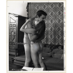 Jaybird Erotic Study: Nude Couple Embracing Each Other (Vintage Photo KORENJAK 1960s/1970s)