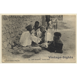 Tunisia: Barbier Araba / Arab Street Hairdresser (Vintage PC 1910s/1920s)