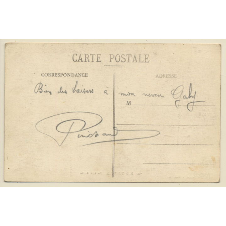 Tunisia: Barbier Araba / Arab Street Hairdresser (Vintage PC 1910s/1920s)