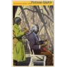 Native American Indian Woman Arranging Husbands Hair (Vintage PC)