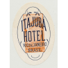Itajuba Hotel - Rio De Janeiro / Brazil (Vintage Luggage Label: Small)