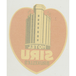 Hotel Siru - Bruxelles / Belgium (Vintage Luggae Label) HEART