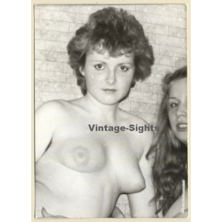 Erotic Study: Upper Body Of Topless Blonde Female (Vintage Photo GDR ~1980s)