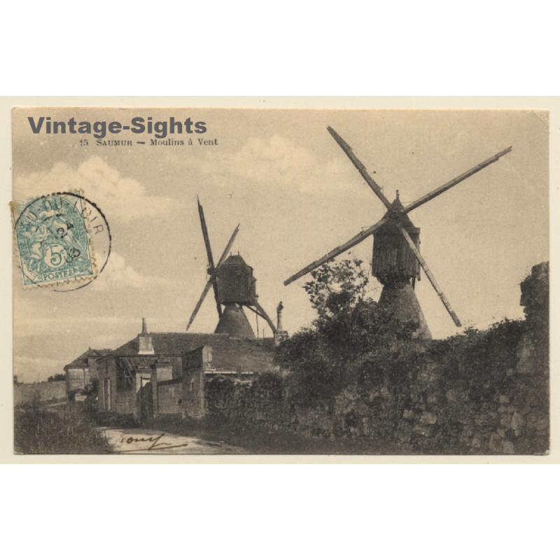 Saumur / France: Moulins à Vent  / Windmills (Vintage PC 1903)