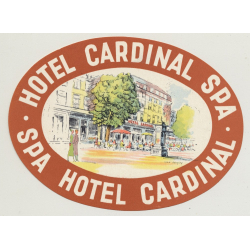Hotel Cardinal - Spa / Belgium (Vintage Luggae Label)