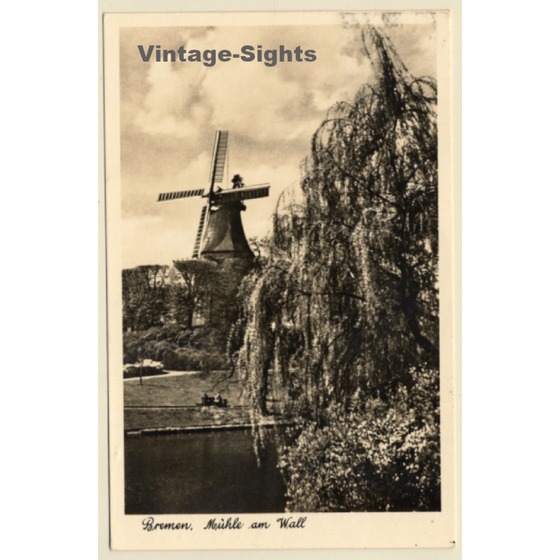 Bremen / Germany: Mühle am Wall - Windmill (Vintage RPPC 1937)