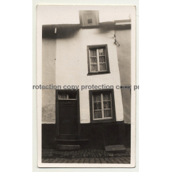 6980 La-Roche-En-Ardenne / Belgium: Old House Front (Vintage Photo B/W ~1930s)