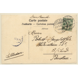 Davos Klosters / Switzerland: Four-Man Bobsleigh (Vintage PC 1907)