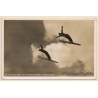 Partenkirchen: Doppelsprung Olympiaschanze / Ski Jump (Vintage RPPC ~1930s)
