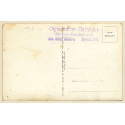 Partenkirchen: Doppelsprung Olympiaschanze / Ski Jump (Vintage RPPC ~1930s)