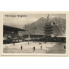 Garmisch Partenkirchen: Olympia Kunsteis Stadion / Ice Hockey (Vintage RPPC ~1930s)