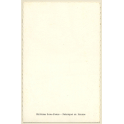 Kneeling Blonde Nude Pin-up With Updo (Vintage PC LYNA ~1950s)