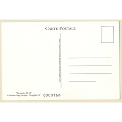 Serge Jacques: Semi Nude Pin-up In Car / Risqué (Vintage PC Lim.Ed. 168/300)