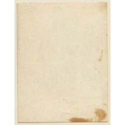 Congo Belge?: Native Topless Tribal Female & Kids / Ethnic - Straw Hut (Vintage Photo ~1920s/1930s)