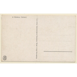 G.Mühlberg: Bierduell / Student Toasts - Beer Mug (Vintage PC ~1910s)