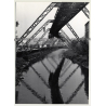 Wuppertal Suspension Railway / Wuppertaler Schwebebahn (Vintage Photo B/W 1966)